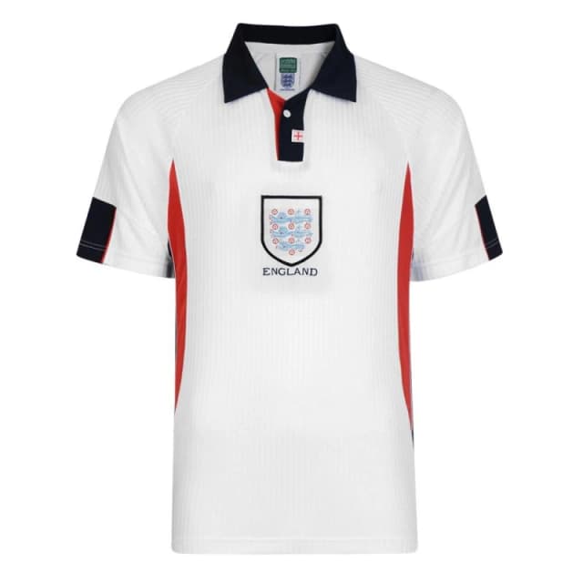 Score Draw Draw England 1998 Home Shirt Adults - White White S