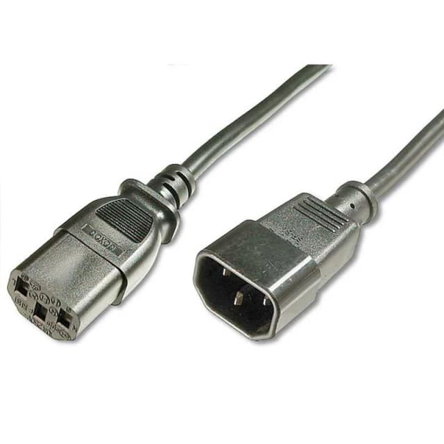 FDL 0.5M MAINS EXT. CABLE - IEC C14 PLUG TO C13 SOCKET - 1.0mm