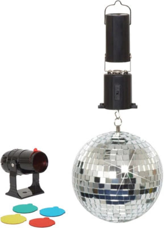 Electrovision 6" Battery Operated Mirror Ball Party Set
