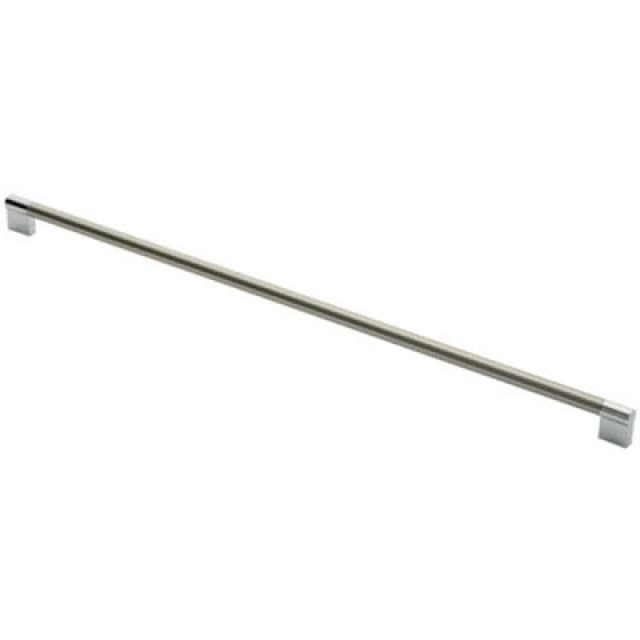Loops Keyhole Bar Pull Handle 588 x 14mm 576mm Fixing Centres Satin Nickel & Chrome Metallics unisex