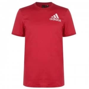 adidas BOS T Shirt Mens - Active Maroon