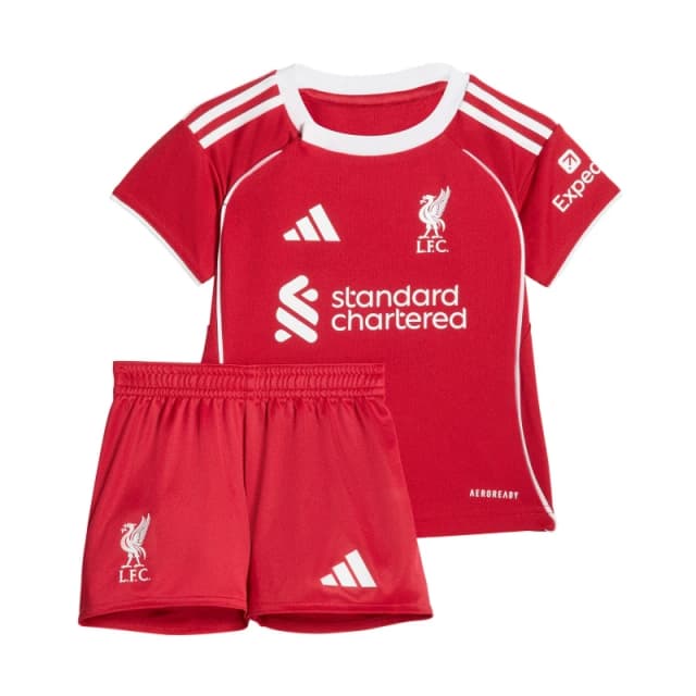 adidas Liverpool Home Babykit 2025 2026 Domestic Replica Minikits 3-6 Months Red 37872708060