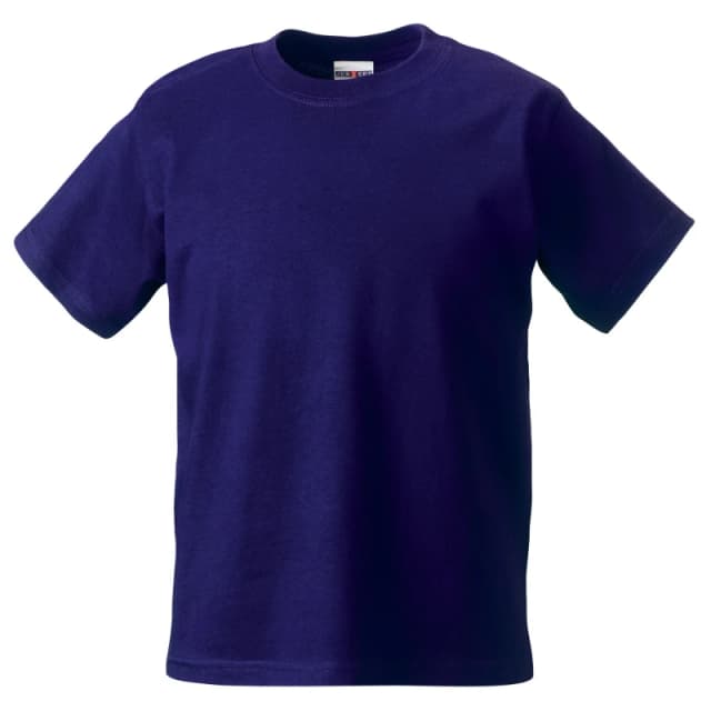 Jerzees Schoolwear Jerzees Schoolgear Classic Plain T-Shirt in Purple Size: 3-4 Years Purple Unisex 3-4 Years