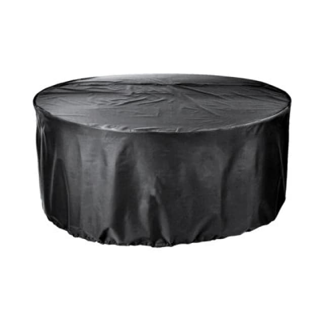 Cozy Bay Furniture EZBreathe 4-6 Seat Round Patio Set Cover in Black Black