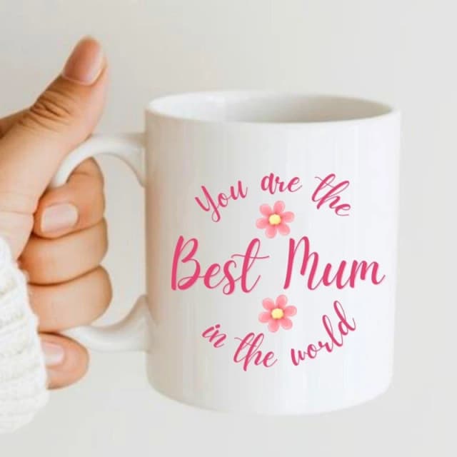 Aye Do Gifts You're the Best Mum in the World Mug - 7595 White female One Size