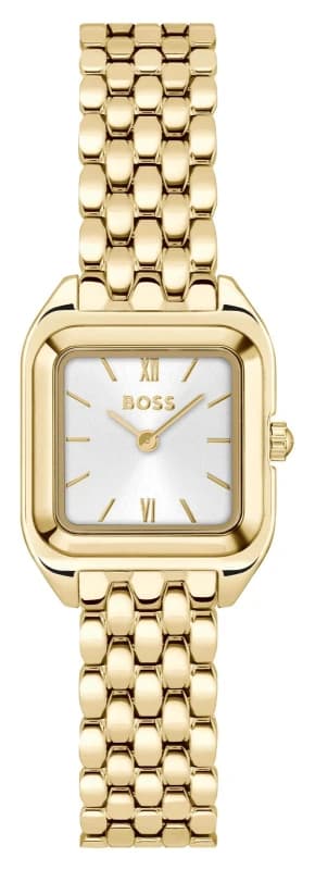 BOSS 1502823 MAE PETITE (22mm) Silver Dial / Gold PVD Watch
