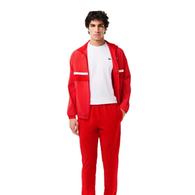 Lacoste Mens Poly Tracksuit Redcurrant Bush male XS