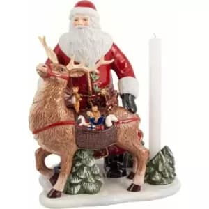 Villeroy & Boch Christmas Toys Memory Santa with Deer, Hard porcelain, White, 23,5cm / 0,33 l