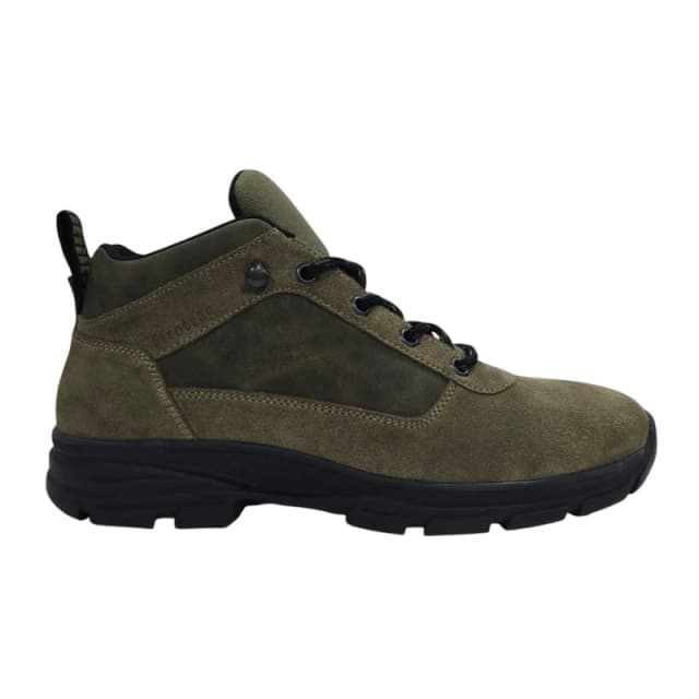 Firetrap Mens Delia Premium Leather Ankle Lace Up Hiker Rugged Boots Green male 7 (41)
