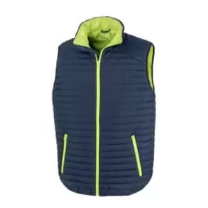 Result Unisex Adult Gilet (XXL) (Navy/Lime Green)