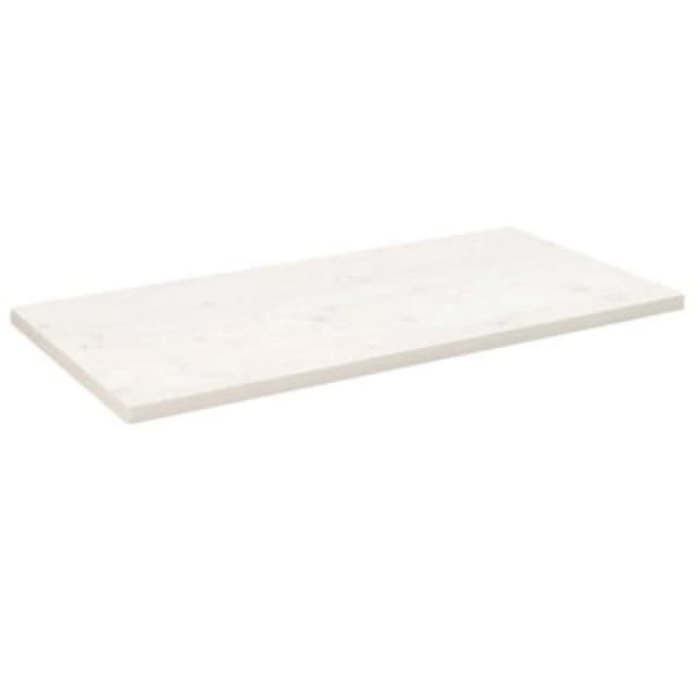 VIDAXL Vidaxl - Table Top White 100x50x2.5cm Solid Wood Pine Rectangular 8720845799649