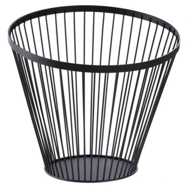 Premier Housewares Emery Tall Oblique Basket With Matte Black Frame Black