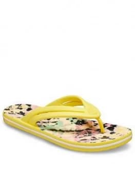 Crocs Crocband Tie Dye Mania Flip Flop - Yellow