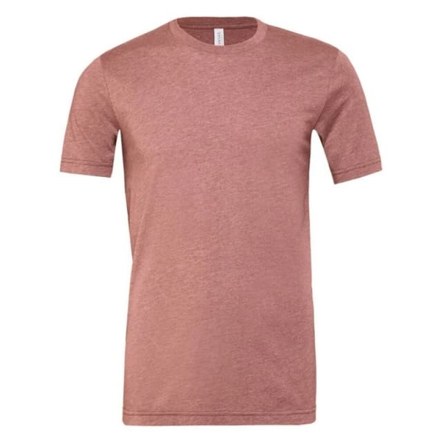 Bella + Canvas Mens Heather Cvc Short Sleeve T-Shirt in Mauve Size: XS Mauve Male XS