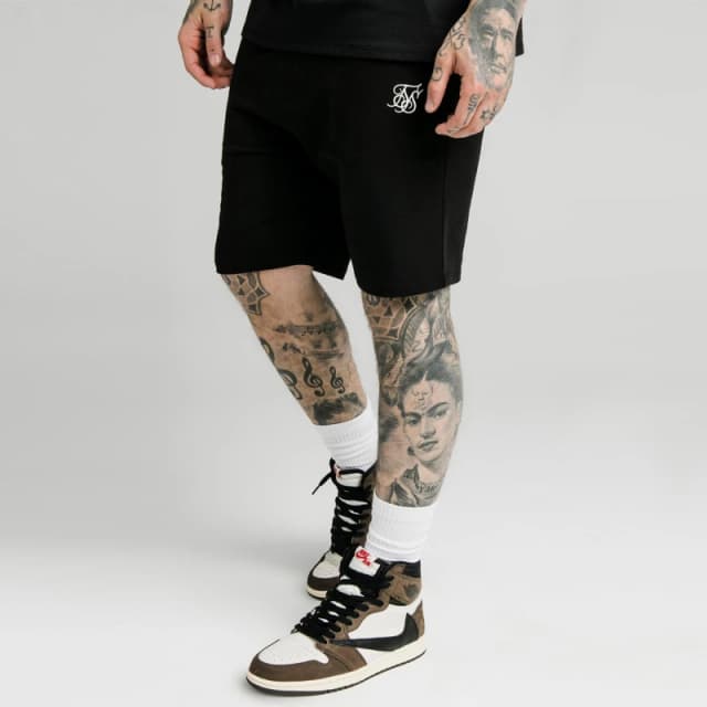 SikSilk Logo Shorts Mens - Black XS