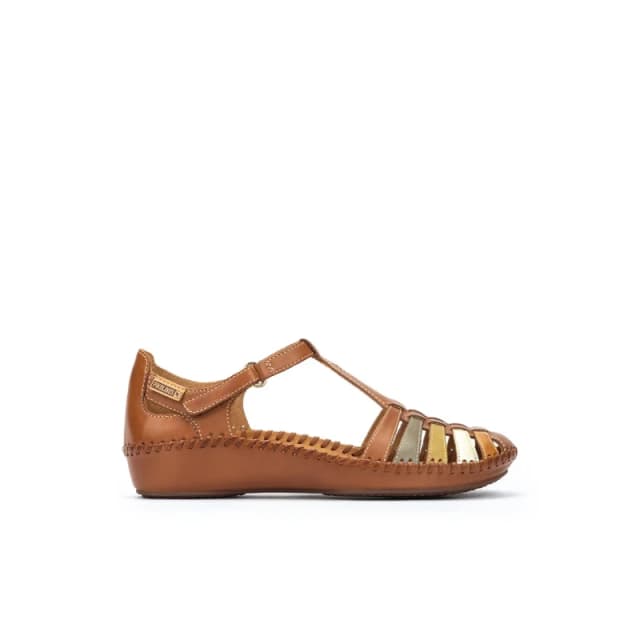 Pikolinos Leather sandals woman Pikolinos Vallarta Marron Female 36