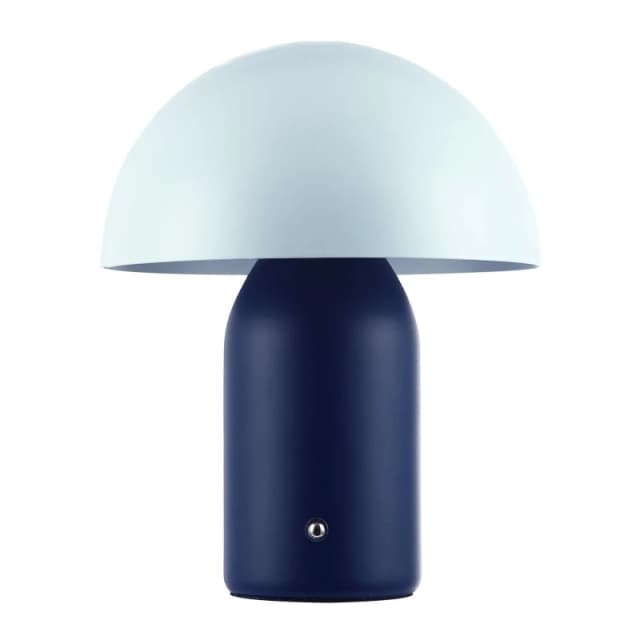 Happy Homewares Modern Rechargeable Mushroom Table Lamp with Touch Dimmer Button in Midnight Size: 10" Midnight Unisex 10"