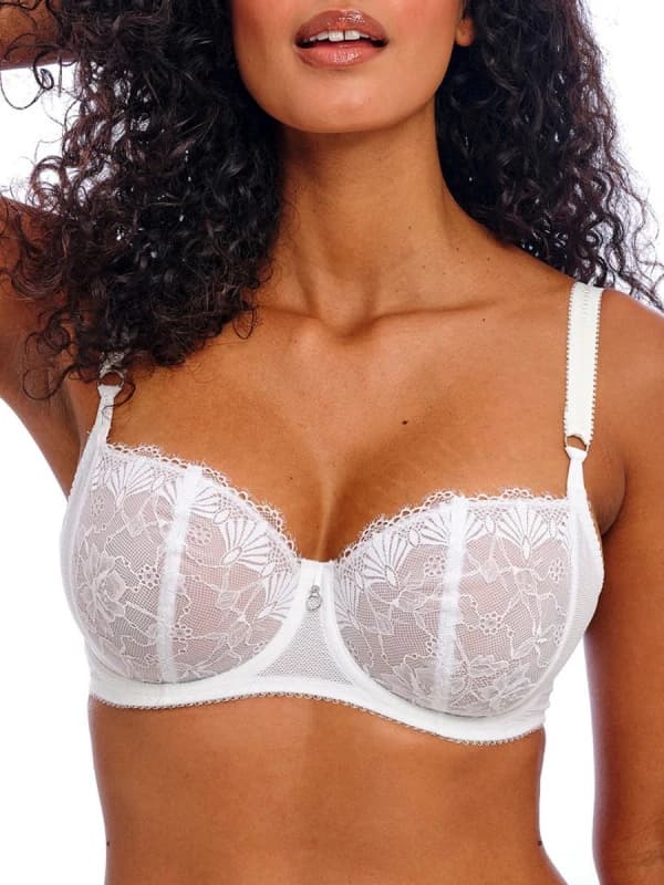 Freya Womens Fascinate Balconette Bra in White Size: 30DD White Female 30DD