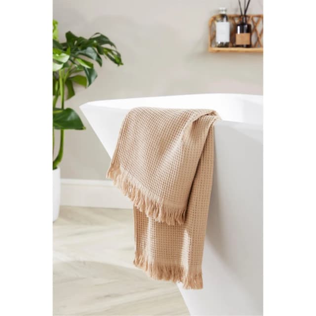 Homelife Set of 2 Waffle Hand Towels - Nude Nude One Size