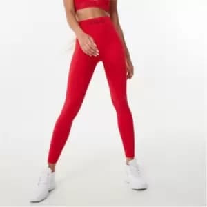 Everlast Branded Cut Out Leggings - Red
