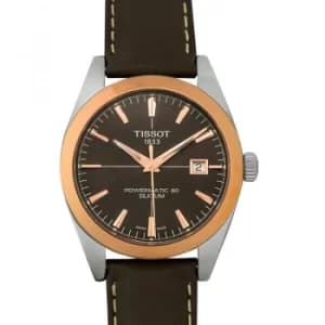 T-Gold Gentleman Automatic Brown Dial Mens Watch