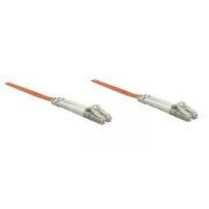 Intellinet Fibre Optic Patch Cable Duplex Multimode LC/LC 50/125 m OM2 2m LSZH Orange Fiber Lifetime Warranty
