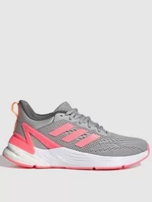 Adidas Junior Girls Response Super 2.0, Grey/White/Pink, Size 4
