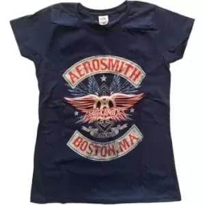 Aerosmith - Boston Pride Ladies XX-Large T-Shirt - Blue