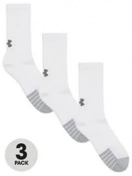 Urban Armor Gear Heatgear; Crew Socks - White