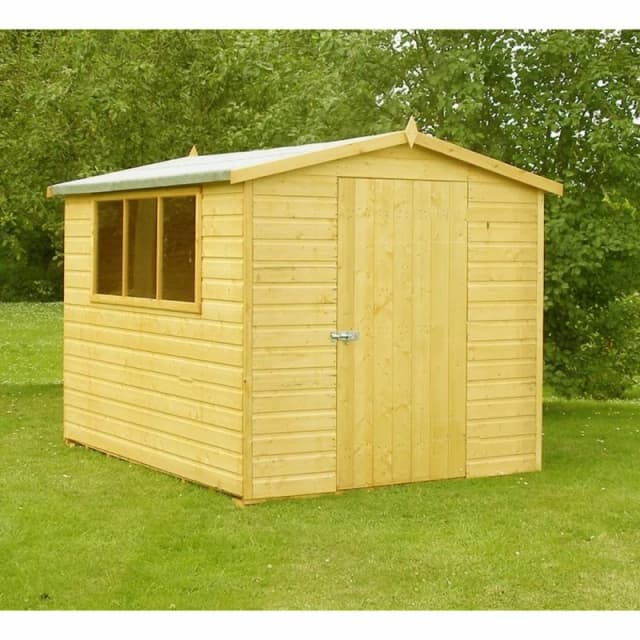Shires Lewis Handmade Garden Shed Approx 10 x 8 Feet in Brown Brown Unisex