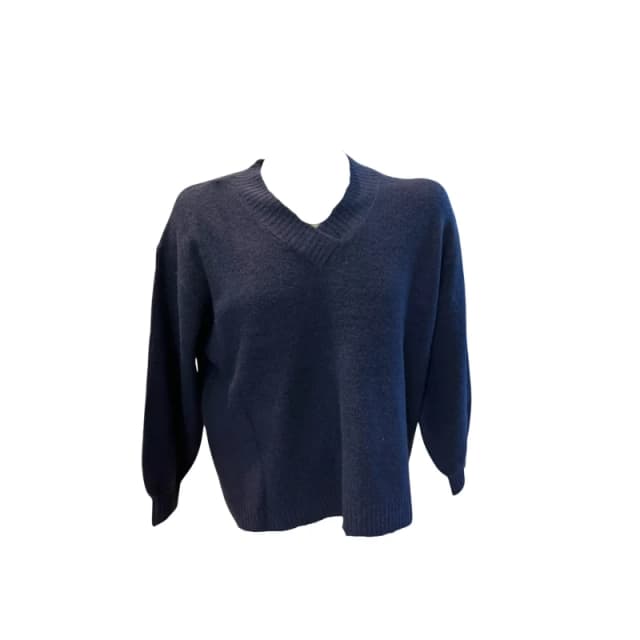 b.Young Womens v-neck sweater b.young Omea Bleu Female L