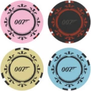James Bond Casino Royale Poker Chip Coasters