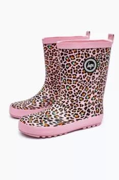 Disco Leopard Wellies