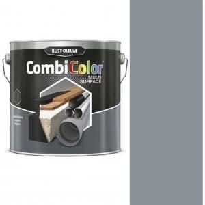 Rust Oleum Satin Multi Surface Paint Steel Grey 2.5l