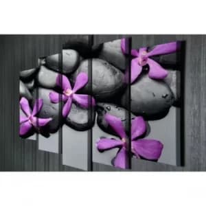 BC017 Multicolor Decorative Canvas Painting (5 Pieces)