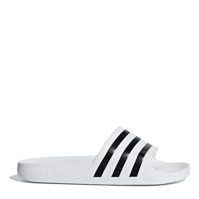 adidas Adilette Aqua Slide Mens White/Black unisex 12 (47.3)