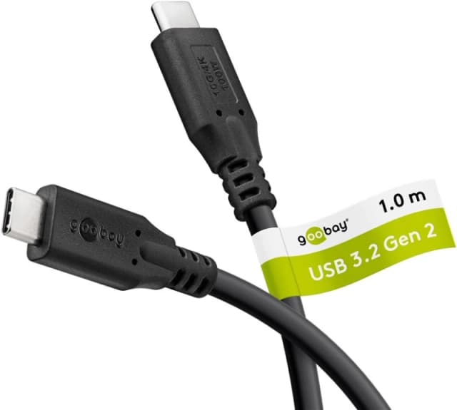 Goobay 74200 USB cable USB 3.2 Gen 1 (3.1 Gen 1) 1m USB C Black