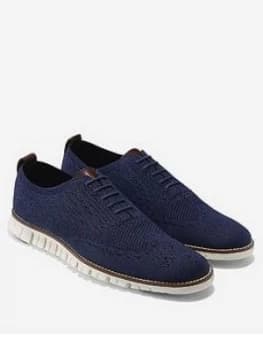 Cole Haan Zero Stitch Lace Up Shoe, Navy, Size 10, Men