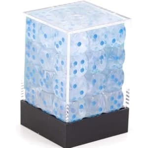 Chessex 12mm D6 Dice Block: Borealis Icicle/ Light blue