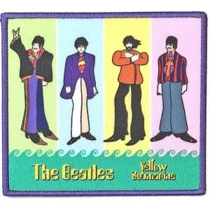 The Beatles - Yellow Submarine Band in Stripes Standard Patch