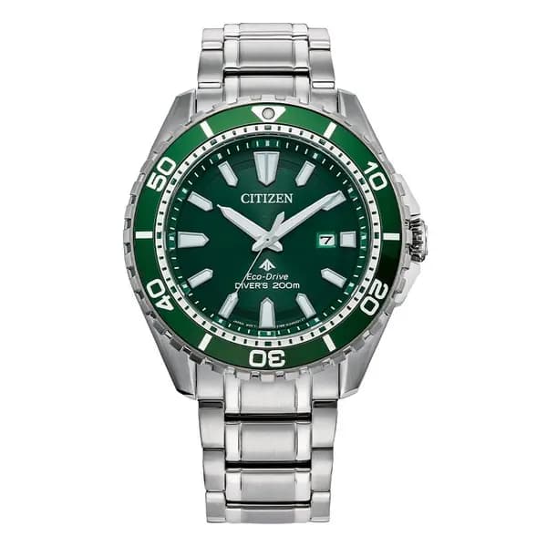 Citizen Mens Analogue Promaster Diver Silver Tone Watch BN0199-53X