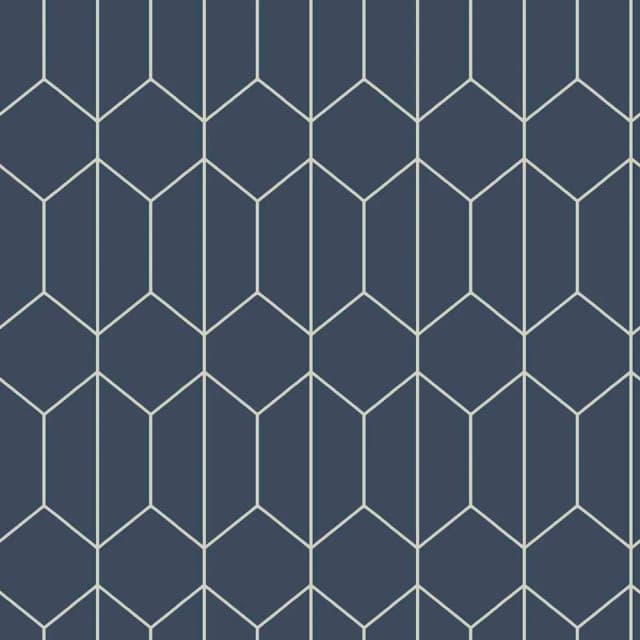 Arthouse Linear Geo Navy Wallpaper
