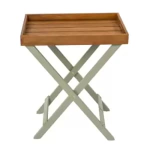 Verdi Folding Butler Tray Brown and Green