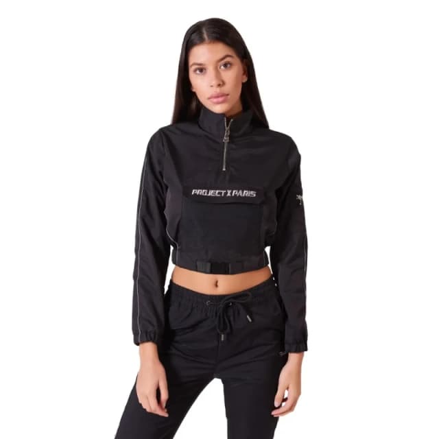 Project X Paris Womens windbreaker jacket Project X Paris piping reflect Noir Female XL