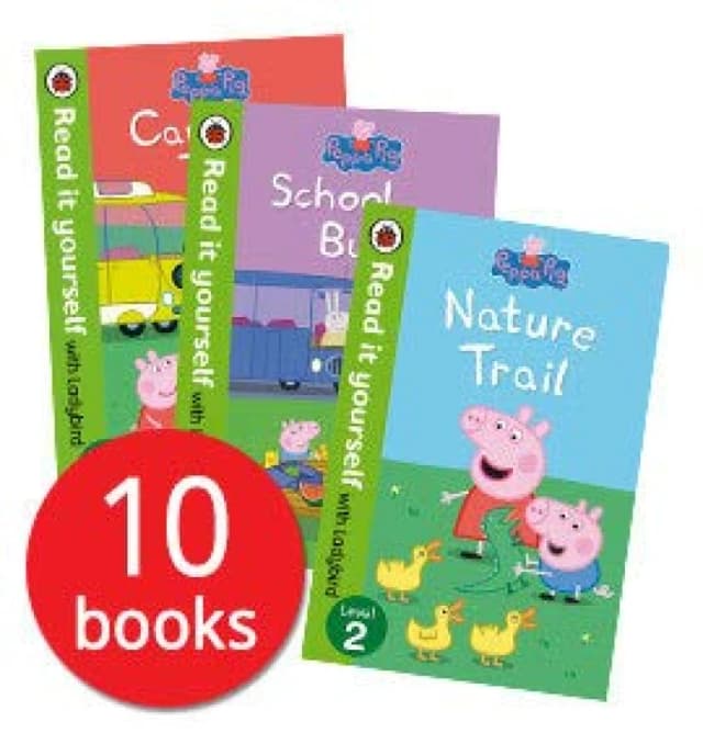 Peppa Pig Read it Yourself with Ladybird Collection 10 Books Set ( Level 1 - 2 ) Paperback Ladybird Books