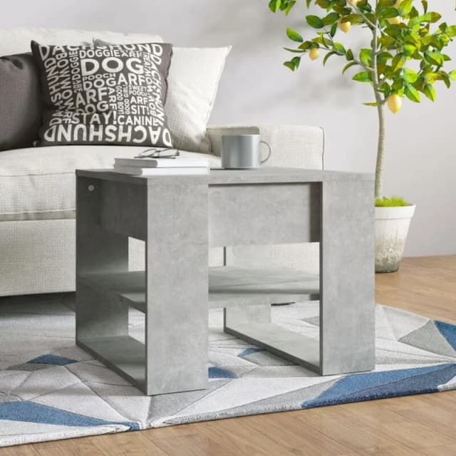 VIDAXL Coffee Table Concrete Grey 55.5x55x45cm Engineered Wood Vidaxl 8720286963692