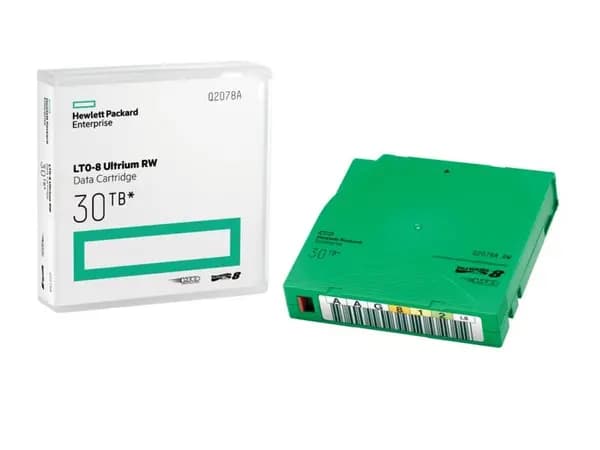 hpe (Q2078AH) HPE LTO-8 Ultrium 30TB RW 20 Data Cartridges Library Pack without Cases