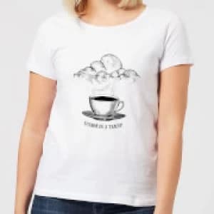 Storm In A Teacup Womens T-Shirt - White - 3XL