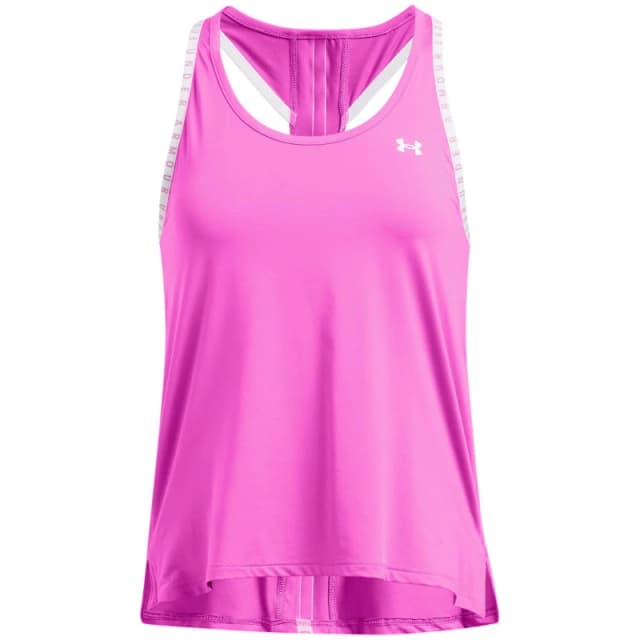 Under Armour Womens Knockout Activewear Tank Top L- Bust 38.5 - 40.5' Vivid Magenta 1351596-572-L