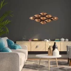 Incandescence Multicolor Decorative Metal Wall Accessory